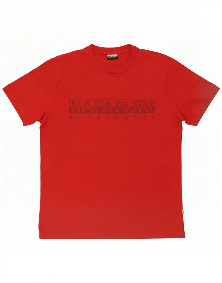 Napapijri T-shirt graphique pour homme Rouge moyen