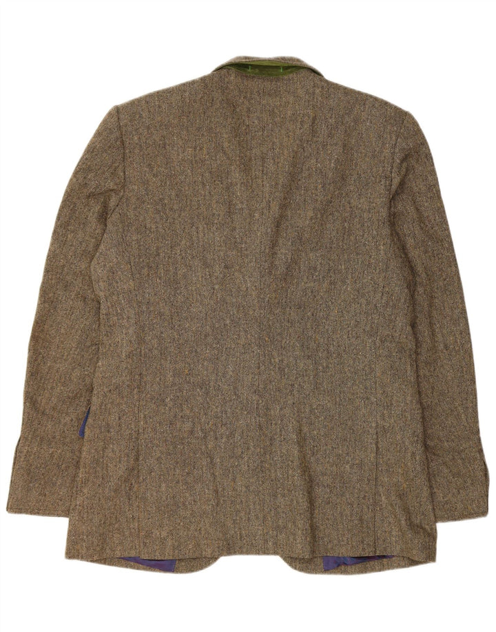 Ted Baker Veste blazer à 2 boutons pour homme Taille 5 XL Marron Polyester