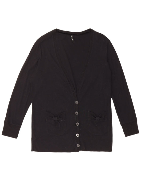 Marks & Spencer Pull Cardigan Femme UK 18 XL Coton Noir
