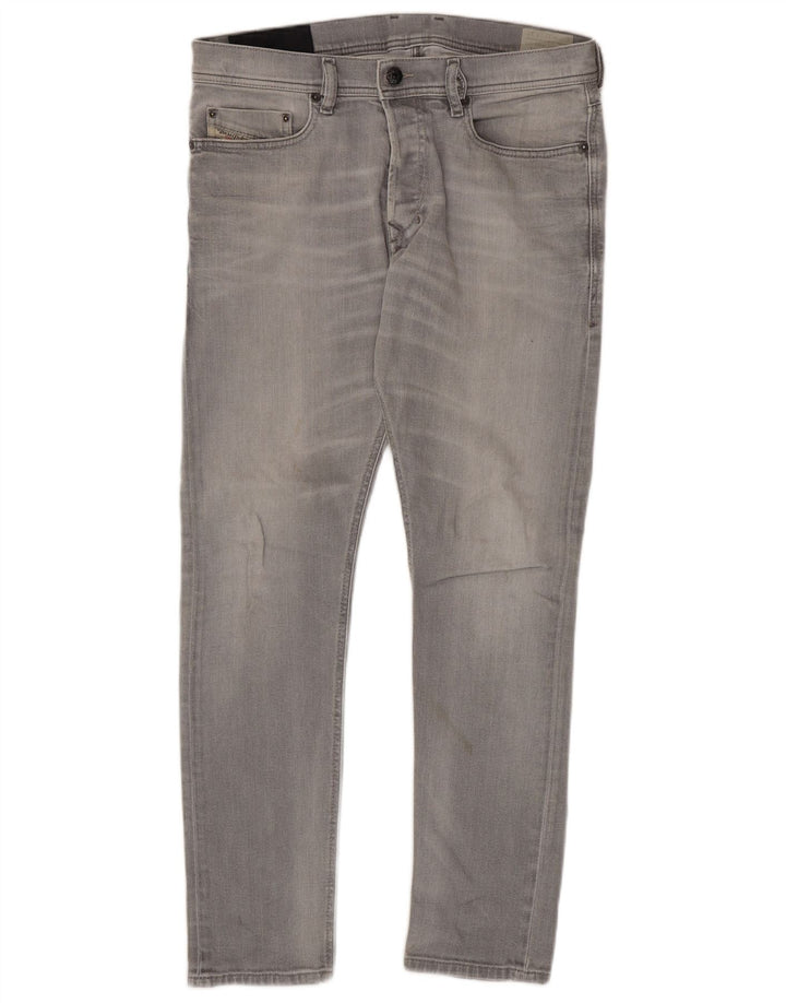 Diesel Jean Slim W31 L30 Homme Gris Coton