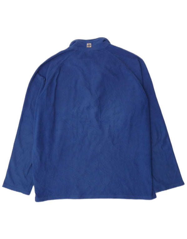 Mountain Warehouse Pull polaire à col zippé pour homme XL Bleu Polyester