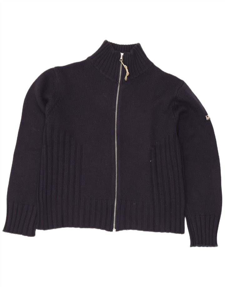 Meltin' Pot Cardigan pour femme en laine bleu marine moyen UK 14
