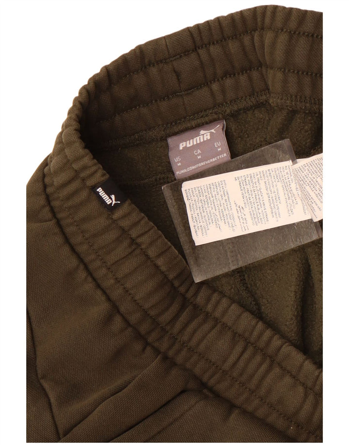 Puma Pantalon de Survêtement Joggers Homme Kaki Moyen Coton