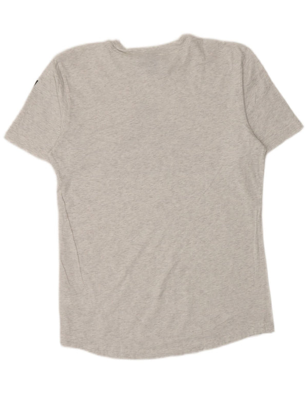 Adidas T-shirt graphique pour homme en coton moucheté petit gris