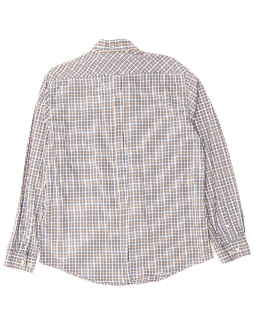 BEN SHERMAN Chemise Homme Grand Carreau Bleu Coton