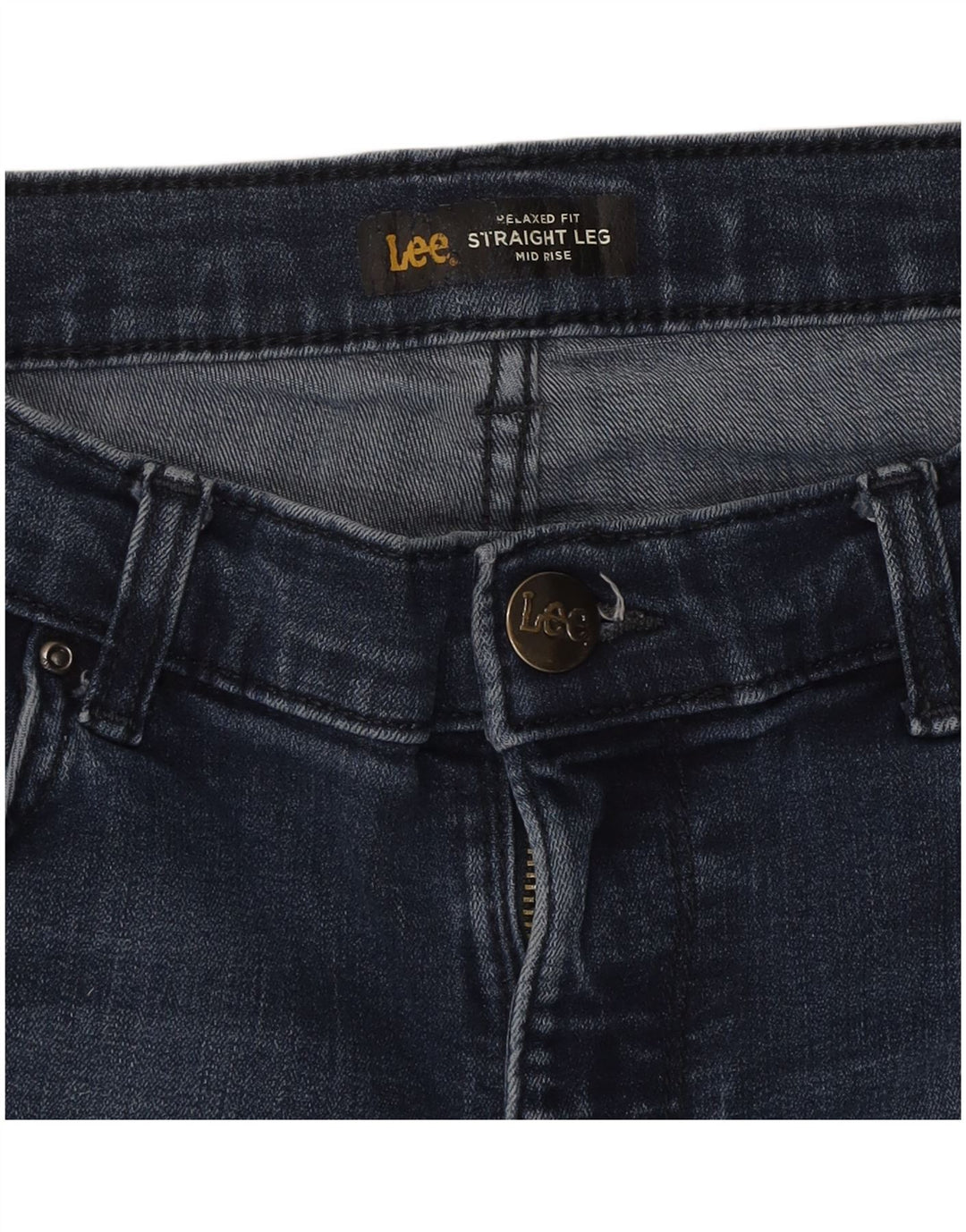 LEE Short en jean taille moyenne pour femme W28 Bleu marine moyen
