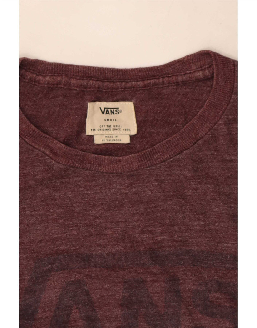 Vans T-shirt graphique pour hommes, petit, bordeaux moucheté