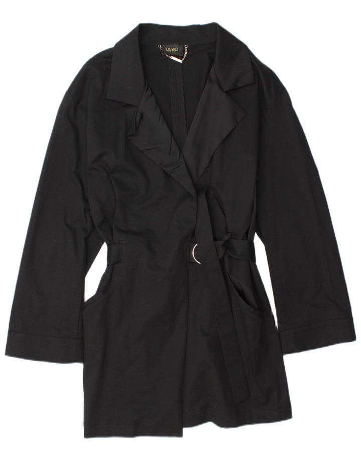 Trench Femme Liu Jo IT 44 Coton Noir Moyen