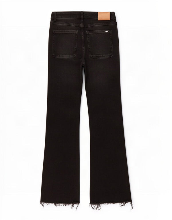 Zara Jean Bootcut Femme EU 36 XS W26 L26 Coton Noir