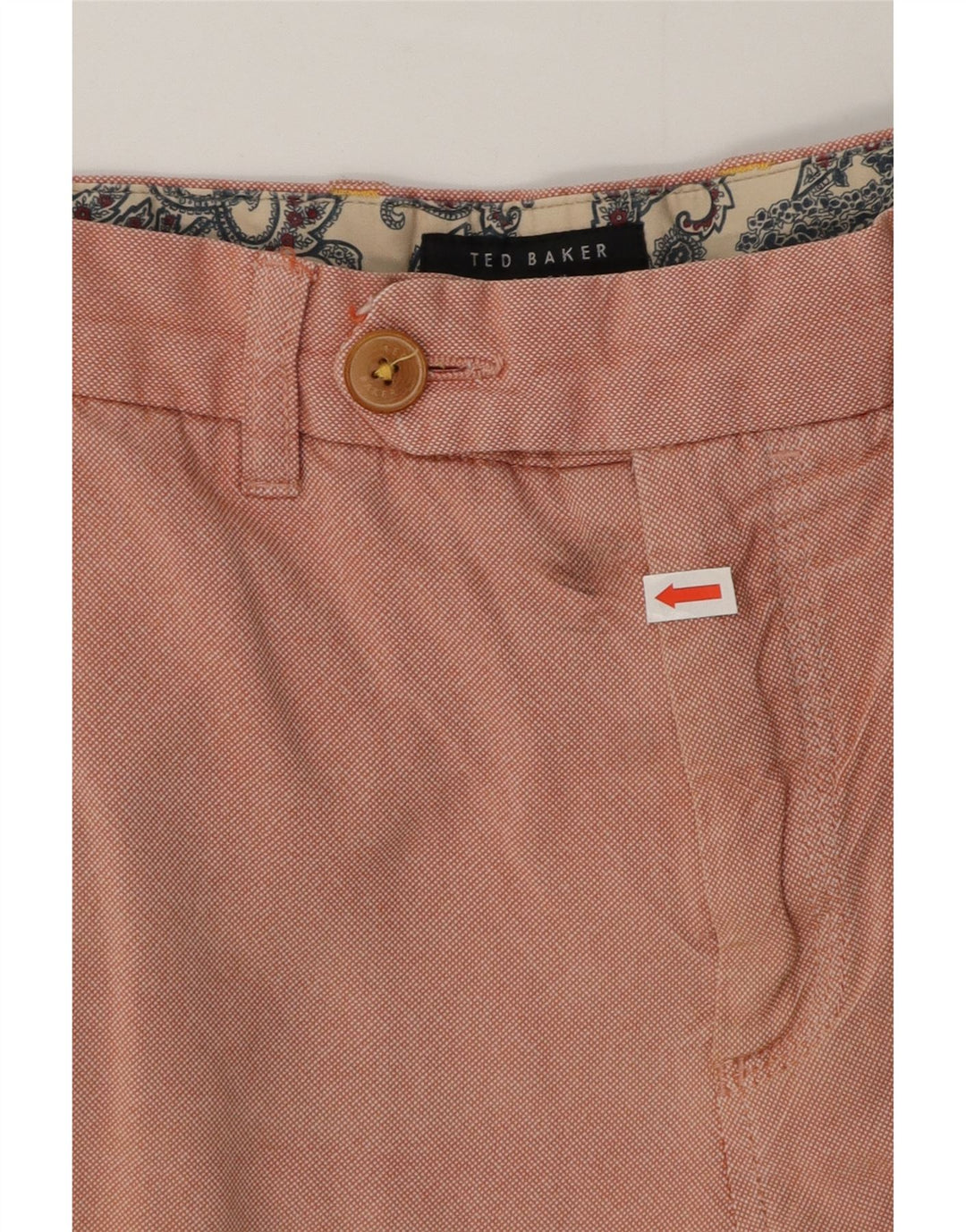 Ted Baker Short Chino Homme W36 Large Rose