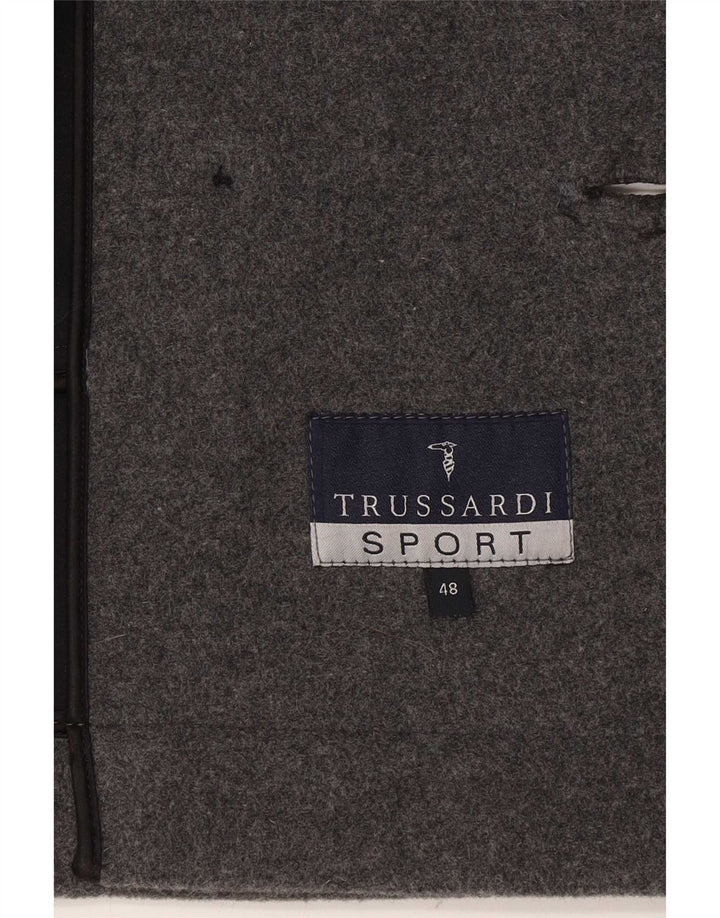 Trussardi Caban IT 48 Laine Gris Moyen Homme
