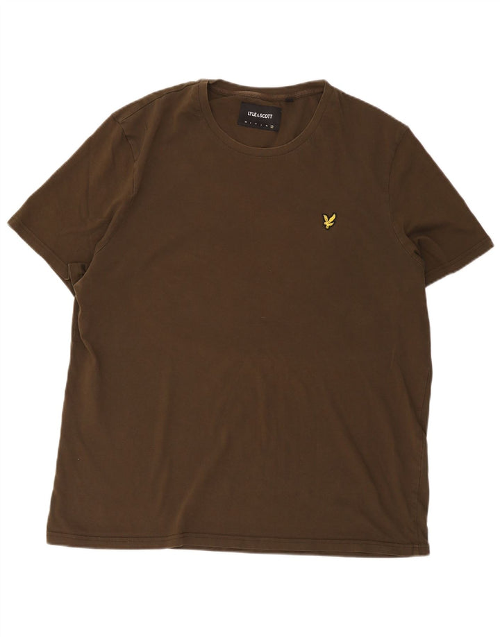Lyle & Scott T-Shirt Homme Top 2XL Kaki Coton