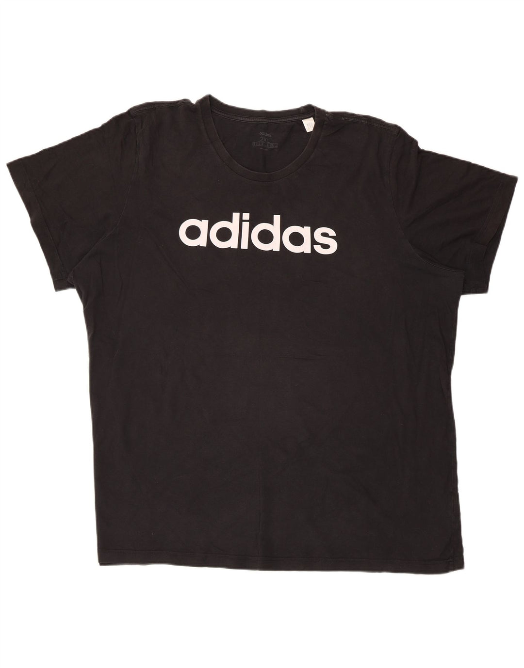 Adidas T-shirt graphique pour homme en coton noir 2XL