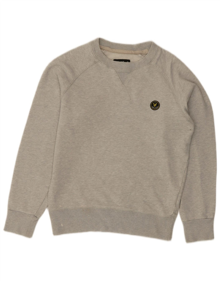LYLE & SCOTT Sweat-Shirt Homme Petit Gris Coton
