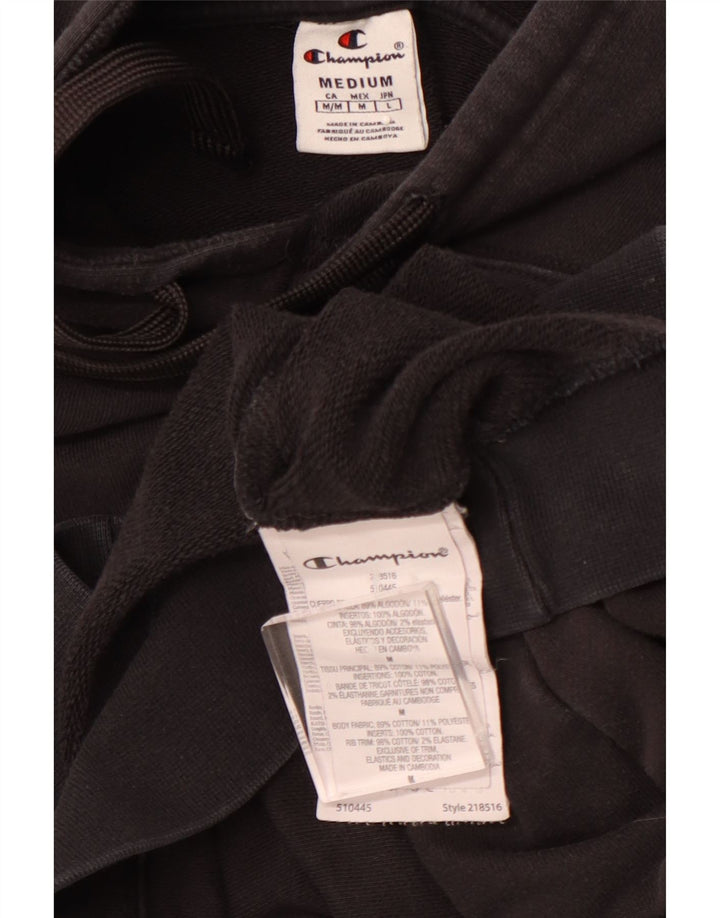 CHAMPION Pull à capuche pour homme en coton noir moyen
