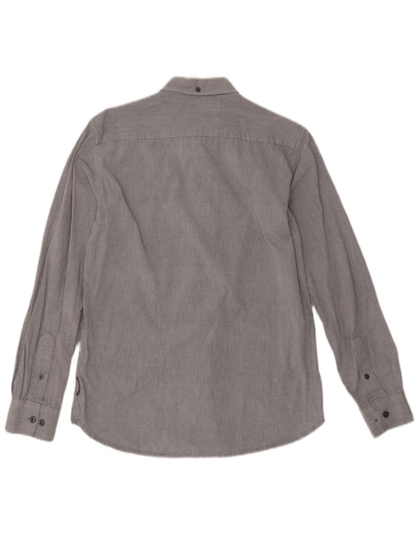French Connection Chemise Homme Gris Moyen Coton