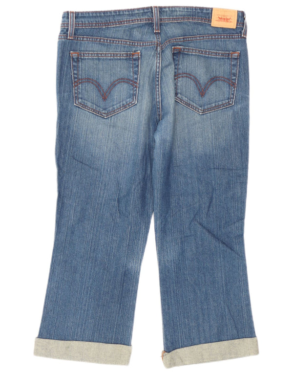 Levi's Jean 518 Super Low Capri Bootcut Femme W34 L21 Bleu Coton