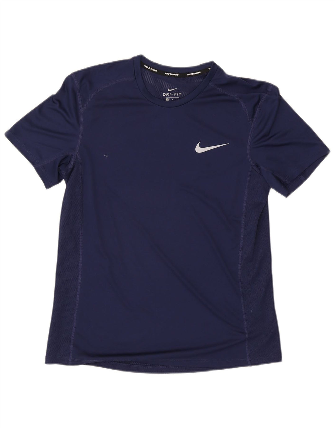 Nike Homme Dri Fit T-Shirt Haut Bleu Marine Moyen