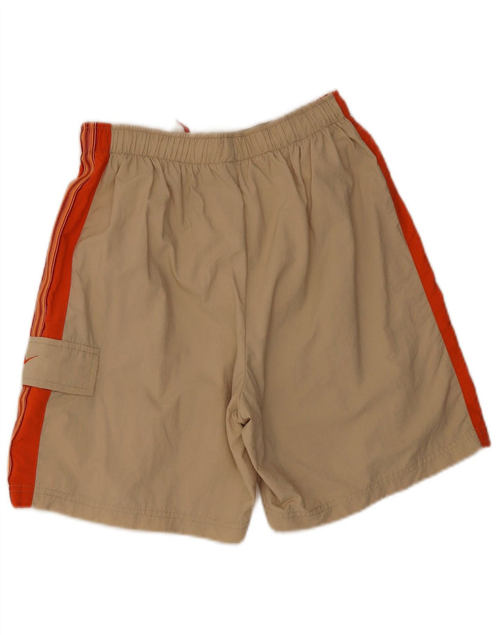 Nike Short de sport en nylon color block beige moyen |