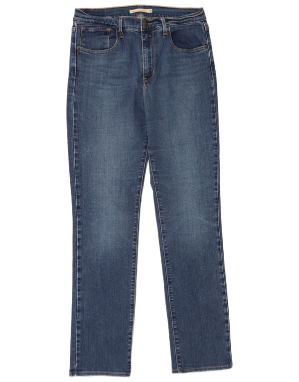Levi's Jean Droit 724 Taille Haute Femme W30 L32 Bleu Coton