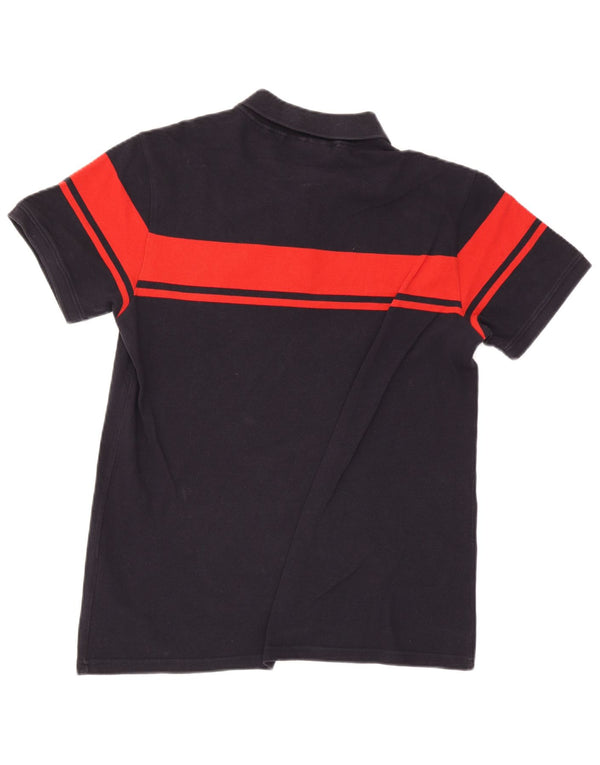 Sergio Tacchini Polo Homme Grand Bleu Marine Colorblock Coton