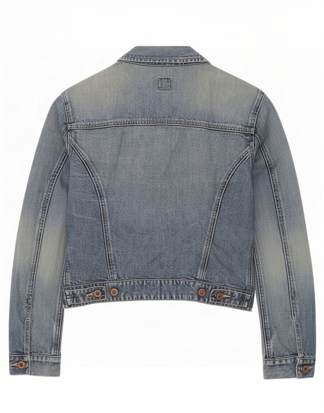Gap Veste en jean courte pour femme UK 10 Petit coton bleu
