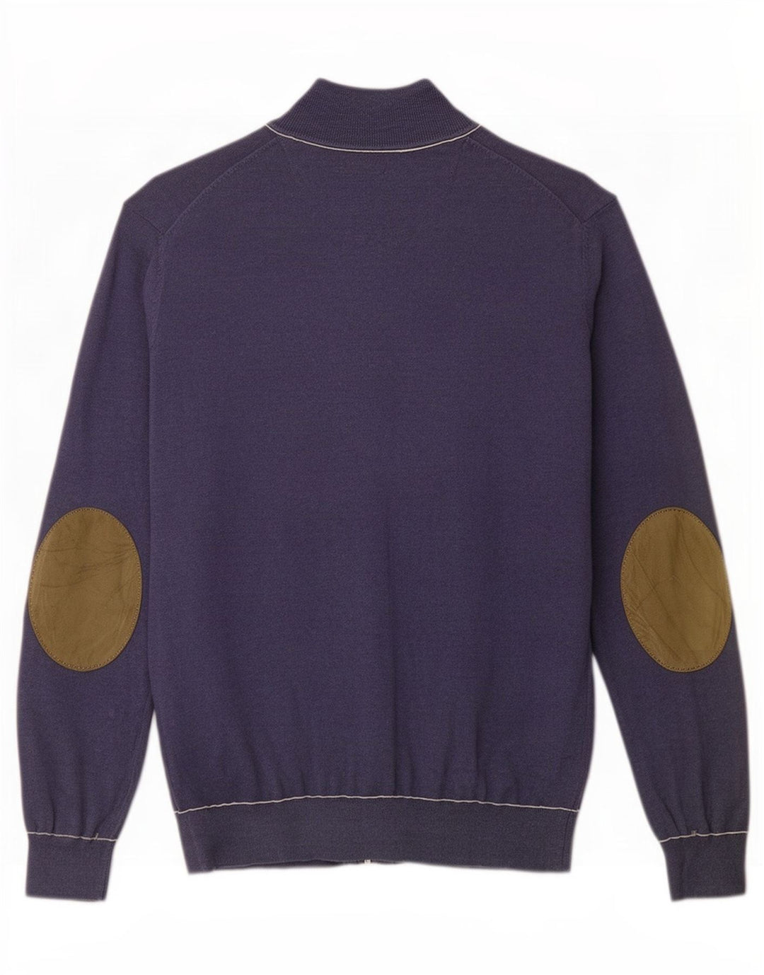 Massimo Dutti Pull Cardigan Homme Bleu Marine Moyen Coton