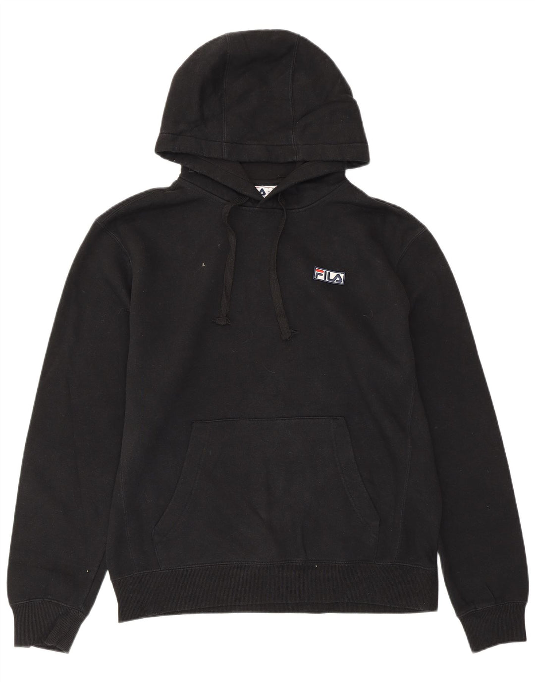 FILA Pull à capuche pour homme en coton noir moyen