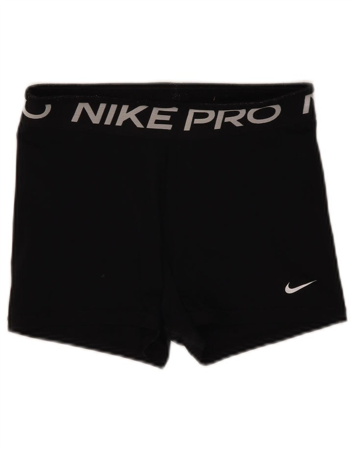 Nike Short de sport Dri Fit Graphic pour femme UK 12 Noir moyen Polyester