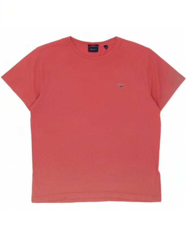 Gant Homme Regular T-Shirt Top Large Rose Coton