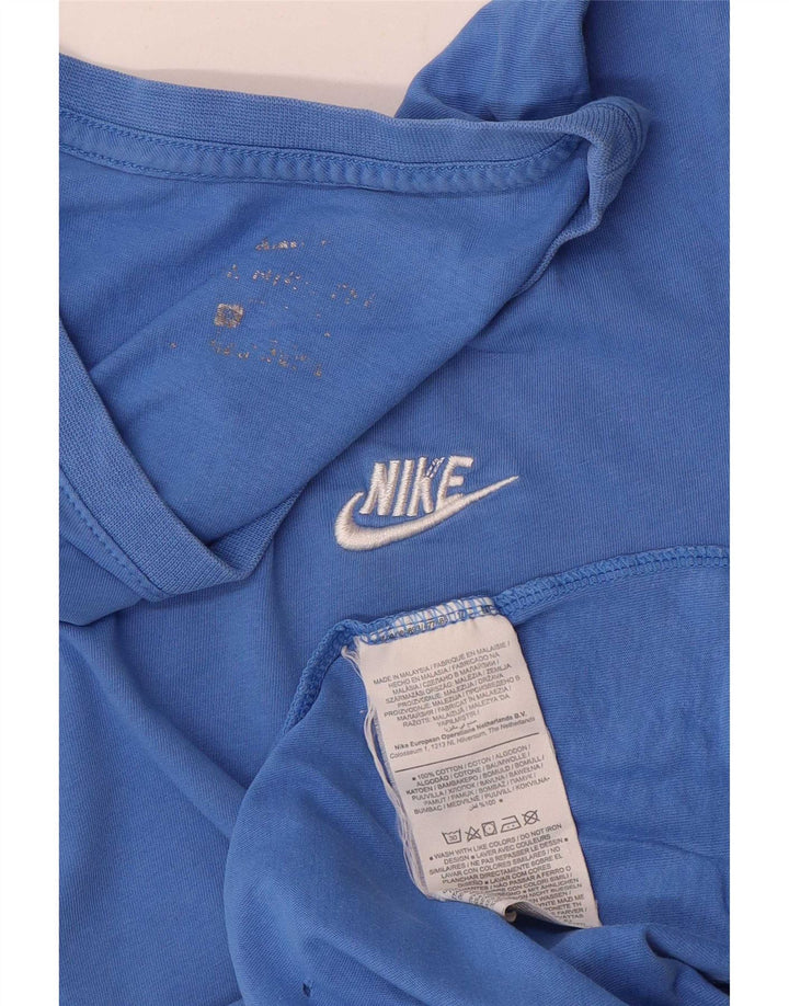 Nike T-Shirt Homme Bleu Moyen Coton