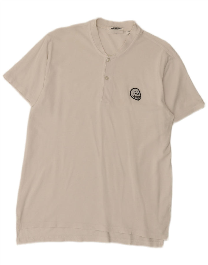 Cheap Monday T-Shirt Homme Petit Blanc Coton