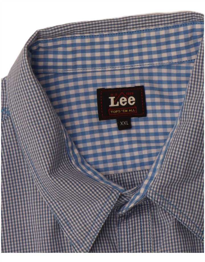 Lee Chemise Homme 2XL Bleu Vichy Coton