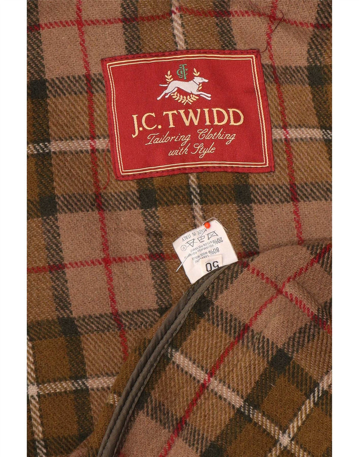 J. C. Twidd Duffle-coat à capuche pour homme IT 50 en laine kaki