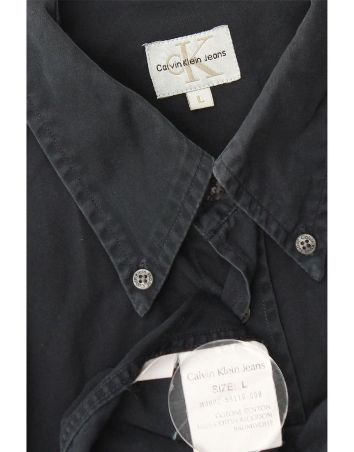 Calvin Klein Jeans Chemise Homme Large Noir Coton