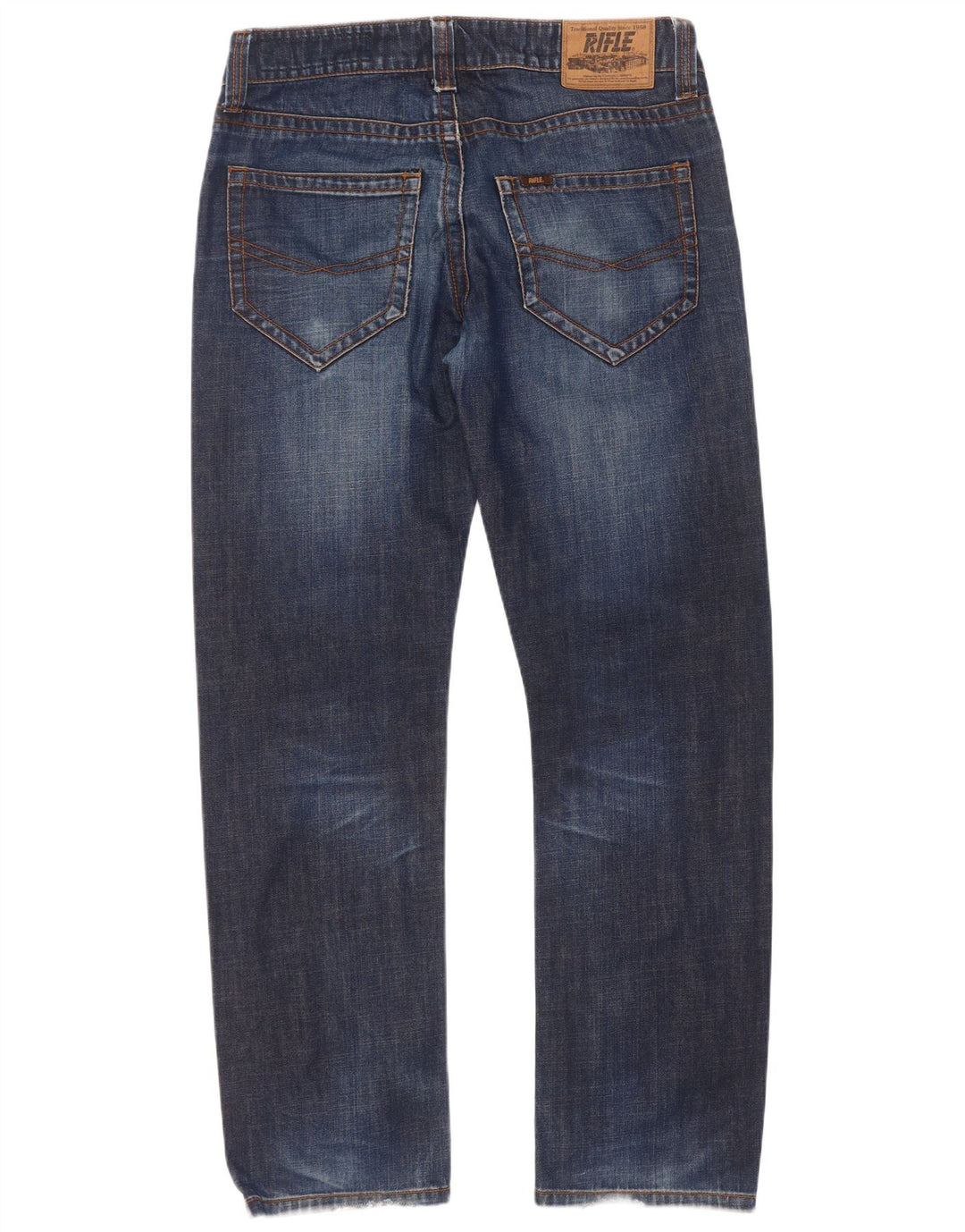 Jean droit Rifle homme W34 L34 bleu marine coton