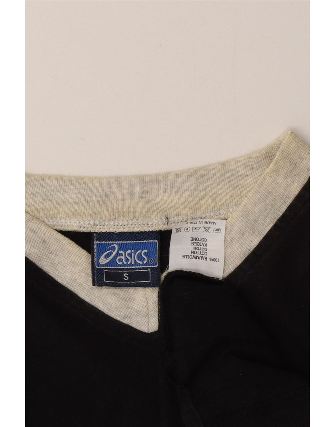 ASICS T-Shirt Homme Petit Noir Coton