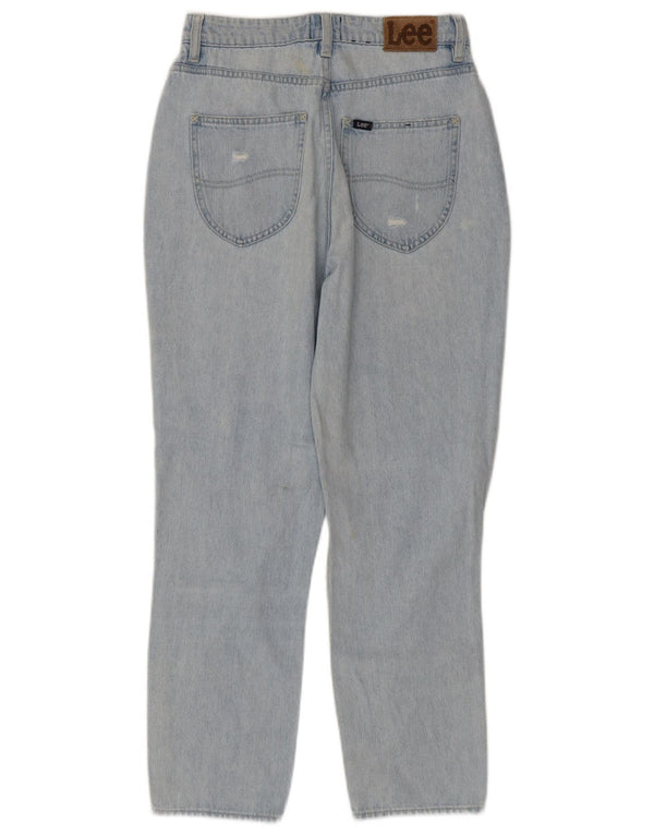 Lee Jeans fuselés en détresse pour femmes High-Moms US 8 Medium W26 L27 Bleu
