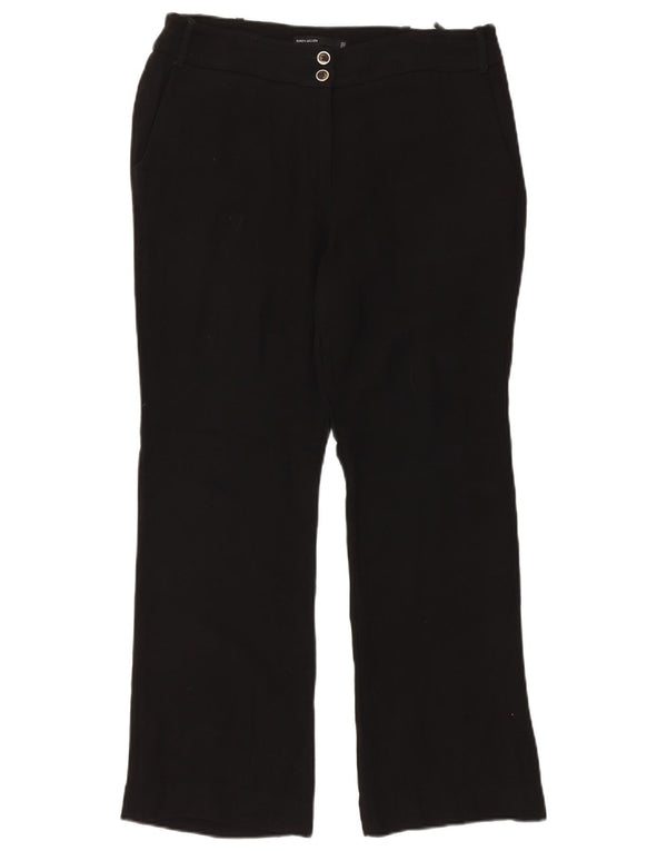 Karen Millen Pantalon chino droit pour femme UK 14 Large W34 L30 Noir
