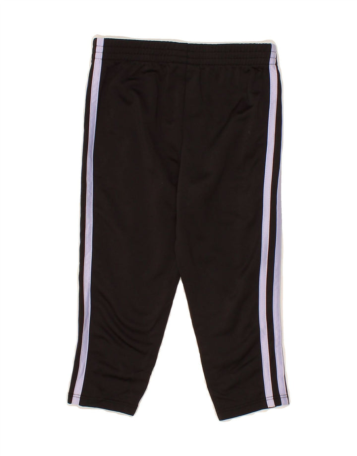 ADIDAS Girls Tracksuit Trousers 2-3 Years Black Polyester Vintage Adidas and Second-Hand Adidas from Messina Hembry 