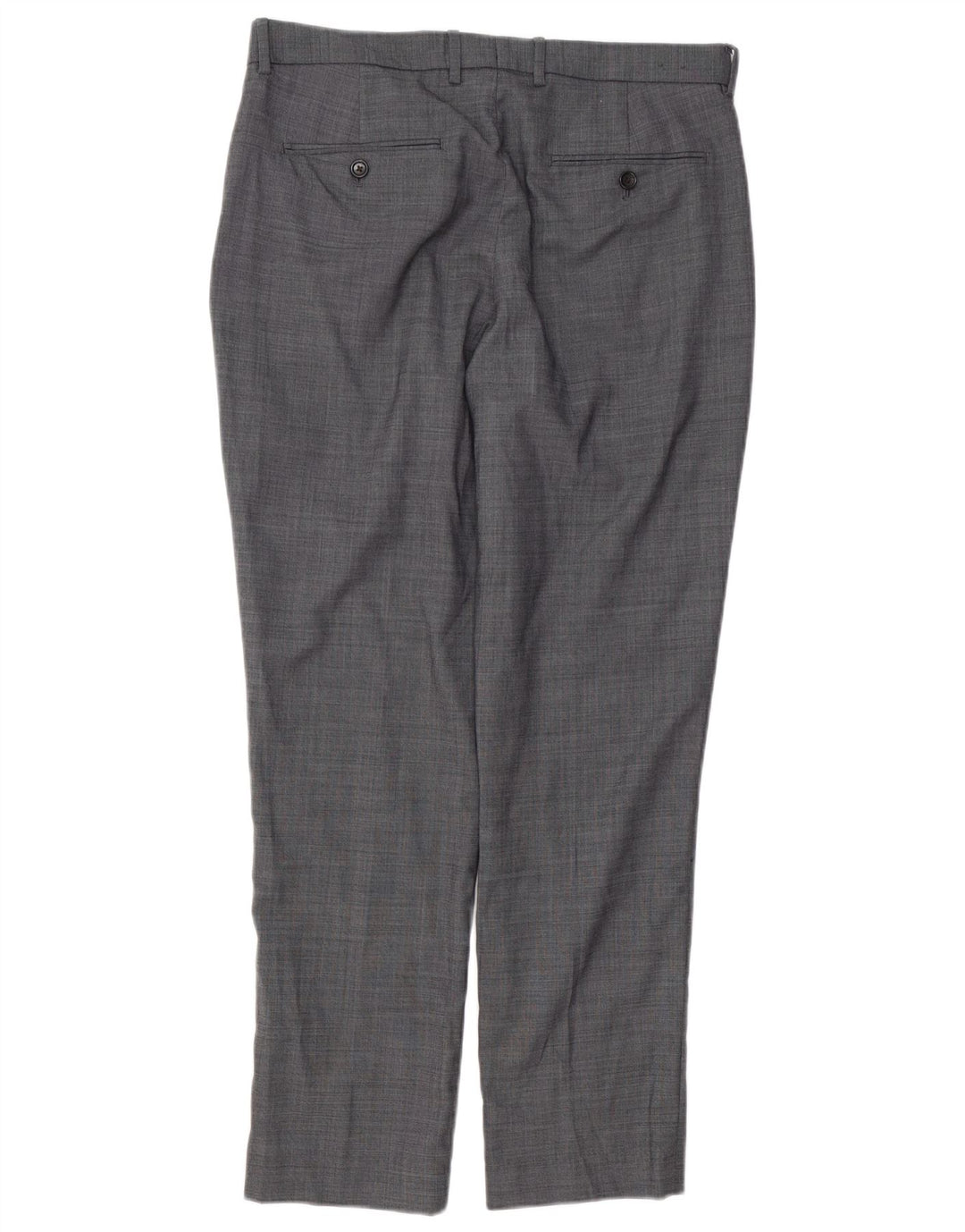J. CREW Pantalon Chino Slim BOWERY Homme W33 L30 Laine à Fines Rayures Gris