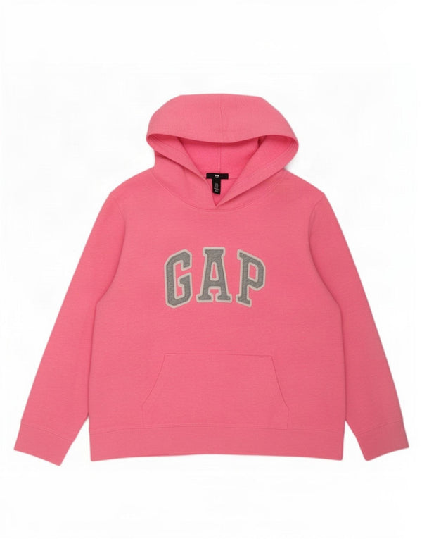 Gap Pull à capuche graphique pour femme UK 18 XL Rose Coton