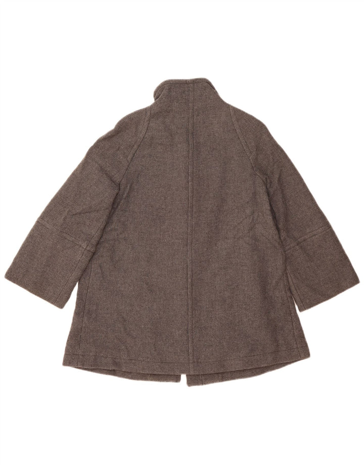 Zara Manteau surdimensionné pour femme UK 10 Petite laine grise