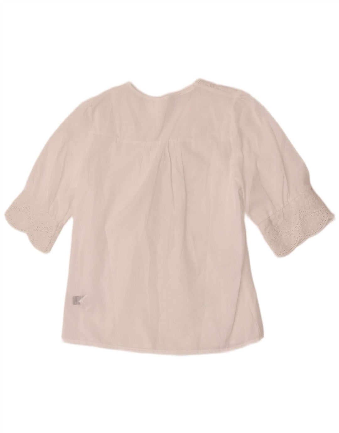 Shein Chemisier à manches courtes pour femme UK 44 en polyester floral blanc moyen