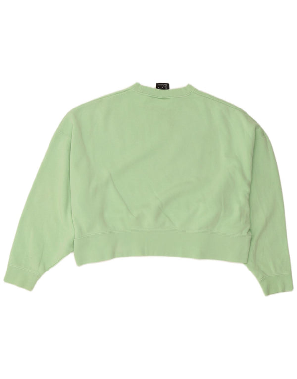Nike Sweat-shirt court surdimensionné pour femme UK 14 en coton vert moyen