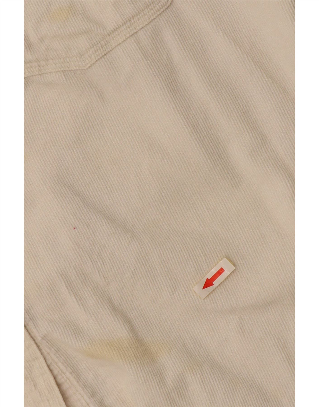 STACCATO Chemise surdimensionnée en velours côtelé pour femme UK 10 Petit coton blanc cassé