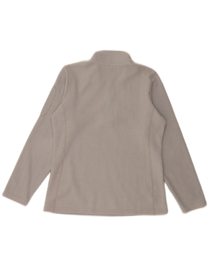 ORVIS Pull Polaire Col Zippé Homme Gris Moyen Polyester