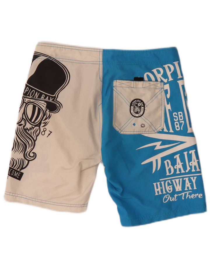 Scorpion Bay Short de Bain Graphique Homme Bleu Moyen Polyester Colorblock