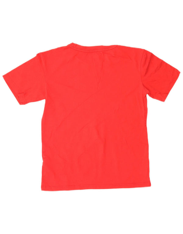 Tommy Hilfiger T-shirt graphique pour femme UK 6 XS Rouge Coton