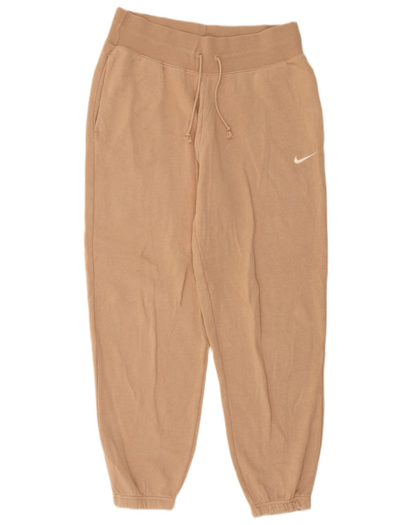 Nike Pantalon de survêtement pour femme en coton beige moyen UK 14